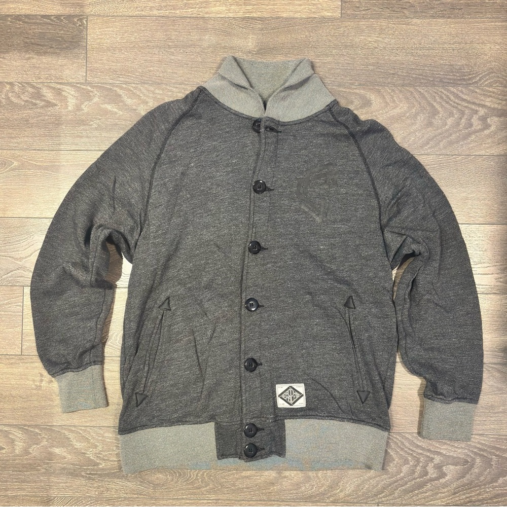 Crooks & Castles Charcoal Button-Up Jacket​